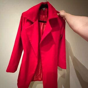 Elegant Red Women's Coat